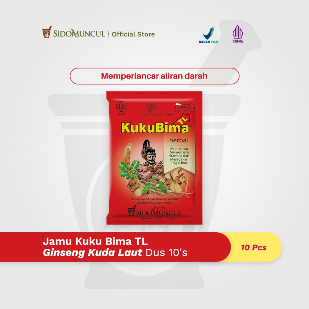 Kuku Bima TL Ginseng Plus Sea Horse Herbal Medicine Box (10's) - Smooth Blood Circulation