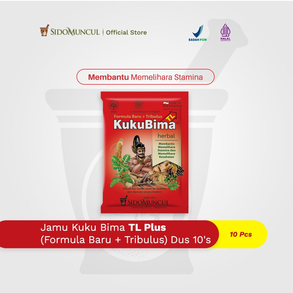 Kuku Bima TL Plus Herbal Medicine (New Formula + Tribulus) Box of 10 - Vitality