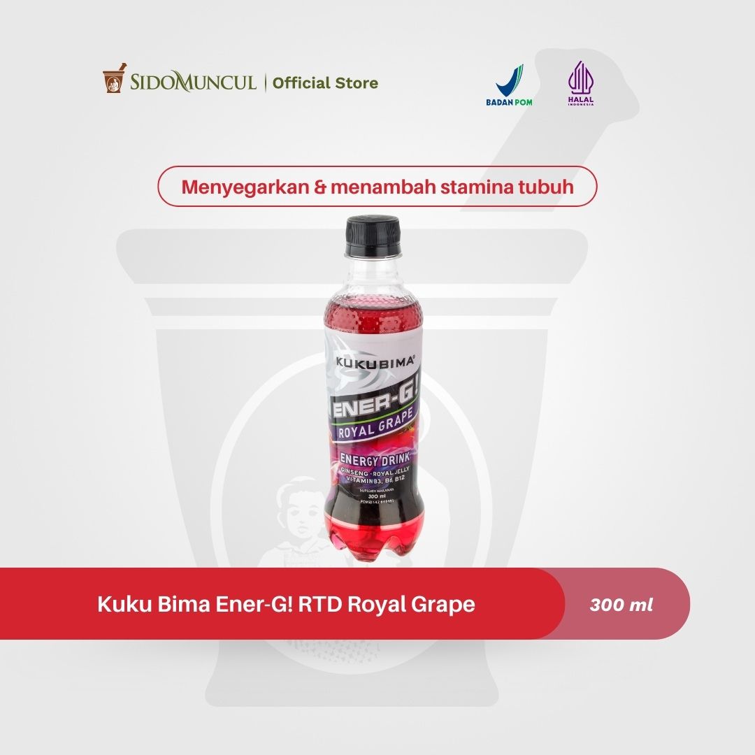 Kuku Bima Ener-G! RTD Royal Grape Boosts Stamina and Refreshes the Body