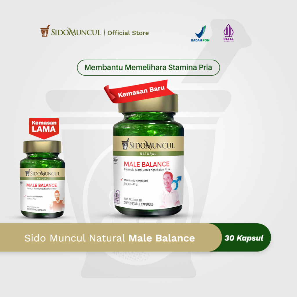 Sido Muncul Natural Male Balance 30 Capsules - Helps Maintain Male Stamina