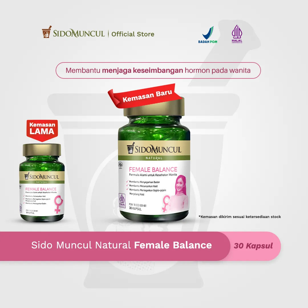 Sido Muncul Natural Female Balance 30 Capsules - Natural Formula for Women's Health