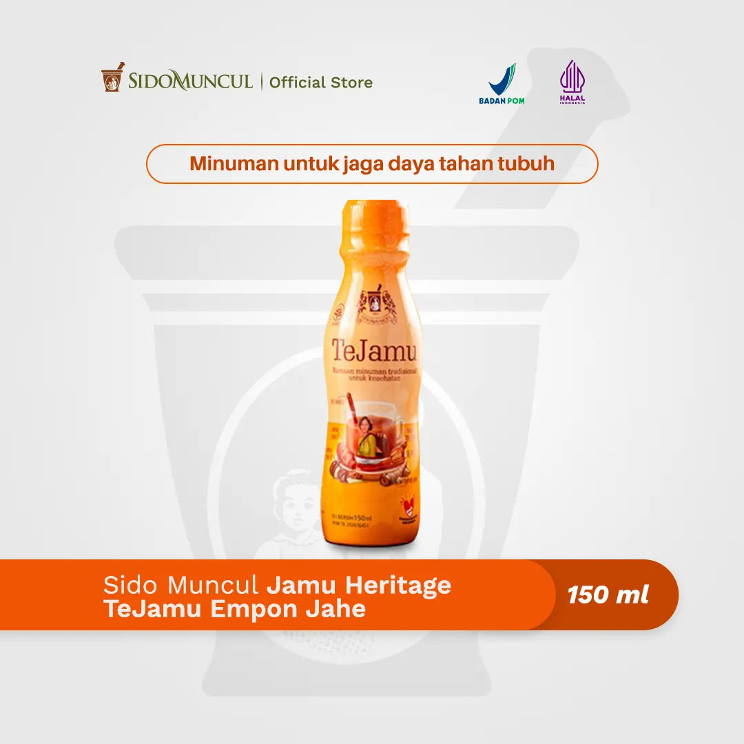 TeJamu Traditional Ginger Herbal Drink 150ml - Immune System Support