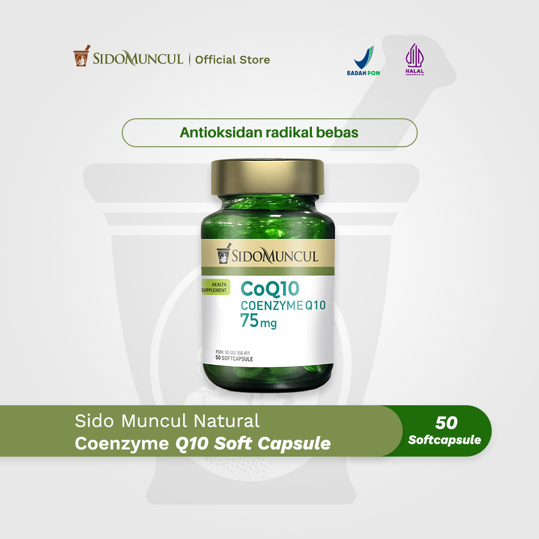 Sido Muncul CoQ10 Coenzyme Q10 Soft Capsule Antioxidant Free Radicals