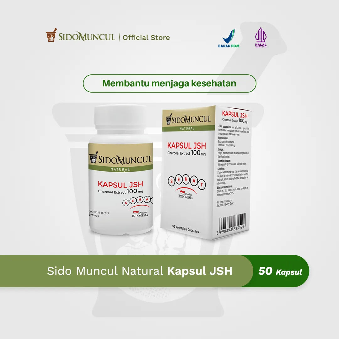 Sido Muncul Kapsul JSH (50'k) - Ekstrak Charcoal Menyerap Toksin