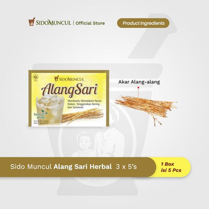 Alang Sari Herbal 3x5's - Mencegah Sariawan & Panas Dalam