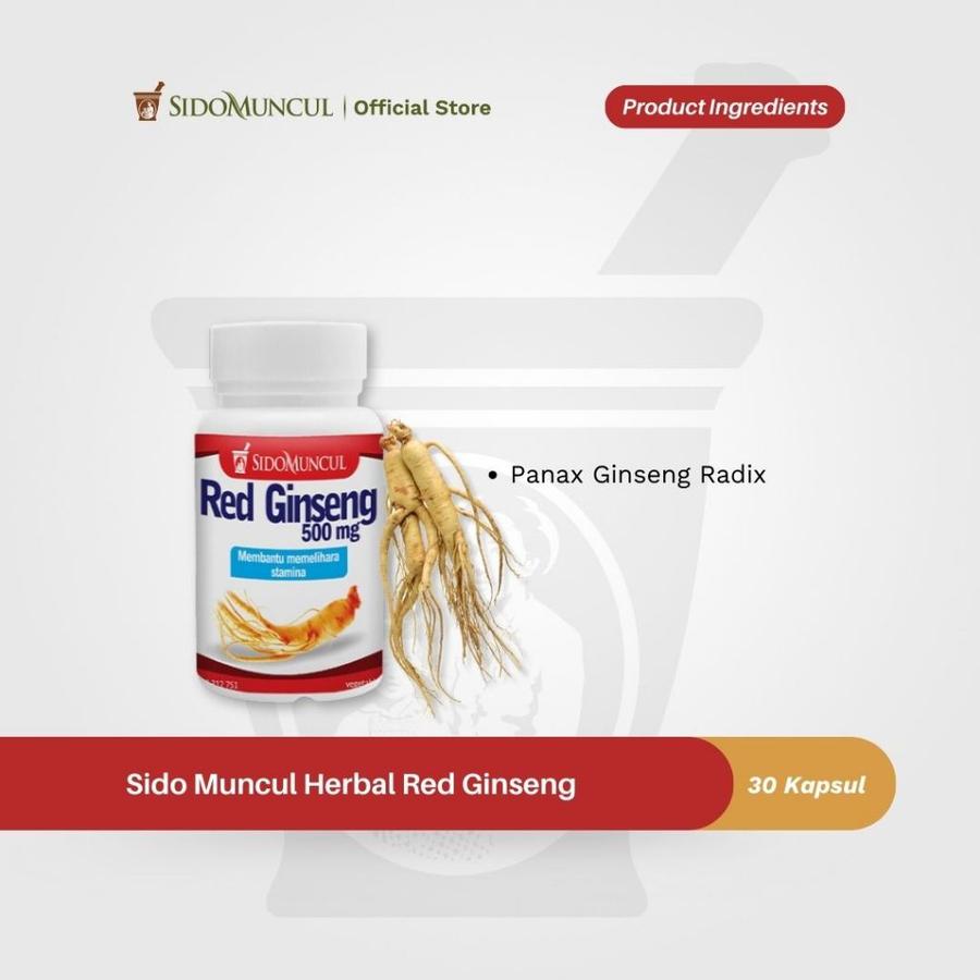 Sido Muncul Herbal Red Ginseng 30’k - Membantu Memelihara Stamina