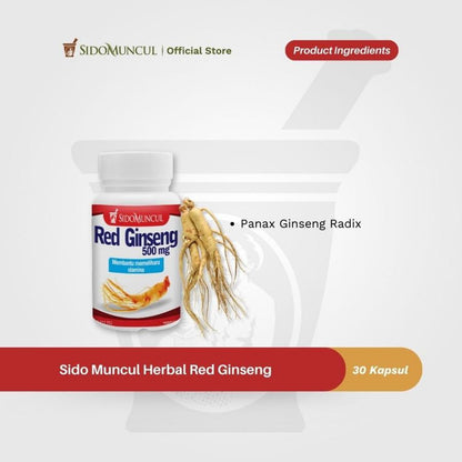 Sido Muncul Herbal Red Ginseng 30’k - Membantu Memelihara Stamina