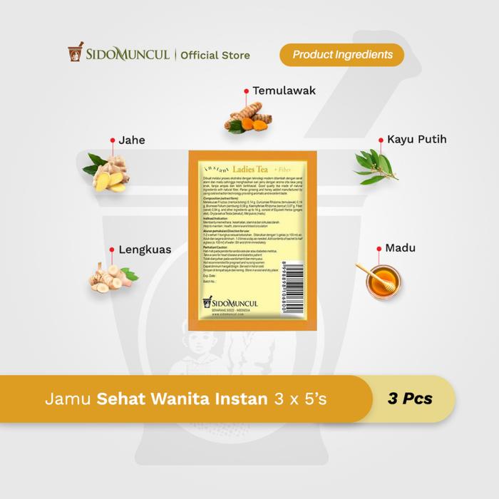 Instant Women's Healthy Herbal Drink 3x5's - Immunity & Smooth Blood Circulation
