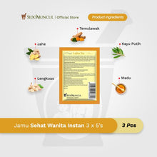Jamu Sehat Wanita Instan 3x5's - Daya Tahan & Peredaran Darah Lancar
