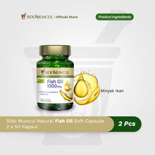Sido Muncul Natural Fish Oil Soft Capsules, 50 Capsules, Fish Oil 2x