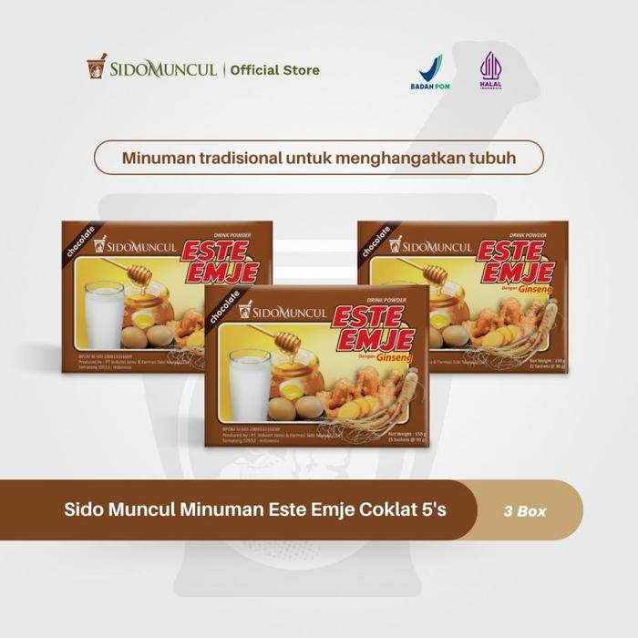Sido Muncul Minuman Este Emje Coklat 3x5's - Menghangatkan Tubuh