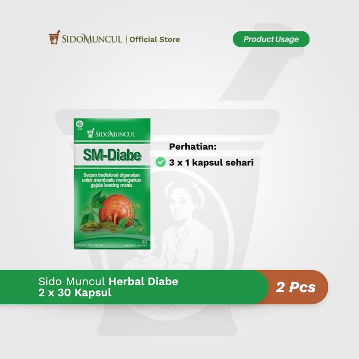 Paket Gula Darah - Sido Muncul Diabe 30 Kapsul 2x