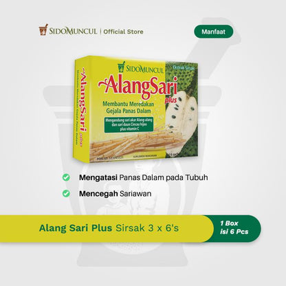 Alang Sari Plus Soursop 3x6's - Prevents Mouth Ulcers and Relieves Internal Heat