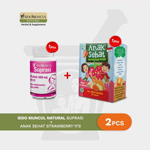 Sido Muncul Herbal Suprasi 30 Capsules - Katuk Leaf for Breast Milk, Breastfeeding, Healthy Children, Strawberry 11's - Appetite Stimulant