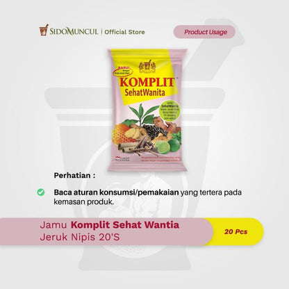Jamu Komplit Sehat Wanita Jeruk Nipis 20's - Menjaga Daya Tahan Tubuh