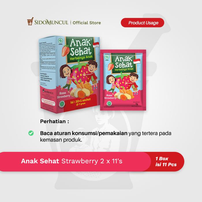 Anak Sehat Strawberry 2x11's - Meningkatkan Nafsu Makan