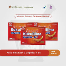 Kuku Bima Ener-G Original 3x6's - Energy Drink for Stamina Boost
