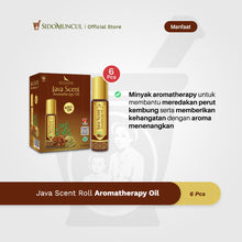 Java Scent Roll-On Aromatherapy Oil (6 Bottles) – Relieves Bloating, Nausea, and Dizziness