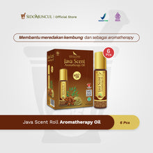 Java Scent Roll-On Aromatherapy Oil (6 Bottles) – Relieves Bloating, Nausea, and Dizziness