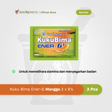 Kuku Bima Ener-G Mango 3x6's - Energy Drink for Stamina Boost