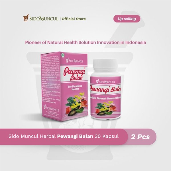Twin Pack Sido Muncul Herbal Pewangi Bulan 30 Kapsul - Keputihan