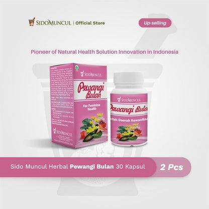 Twin Pack Sido Muncul Herbal Pewangi Bulan 30 Kapsul - Keputihan