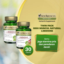 Twin Pack Sido Muncul Natural Libidione, 30 Capsules