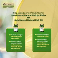 Paket Nutrisi Otak 2 - Sido Muncul Natural Ginkgo Biloba & Fish Oil