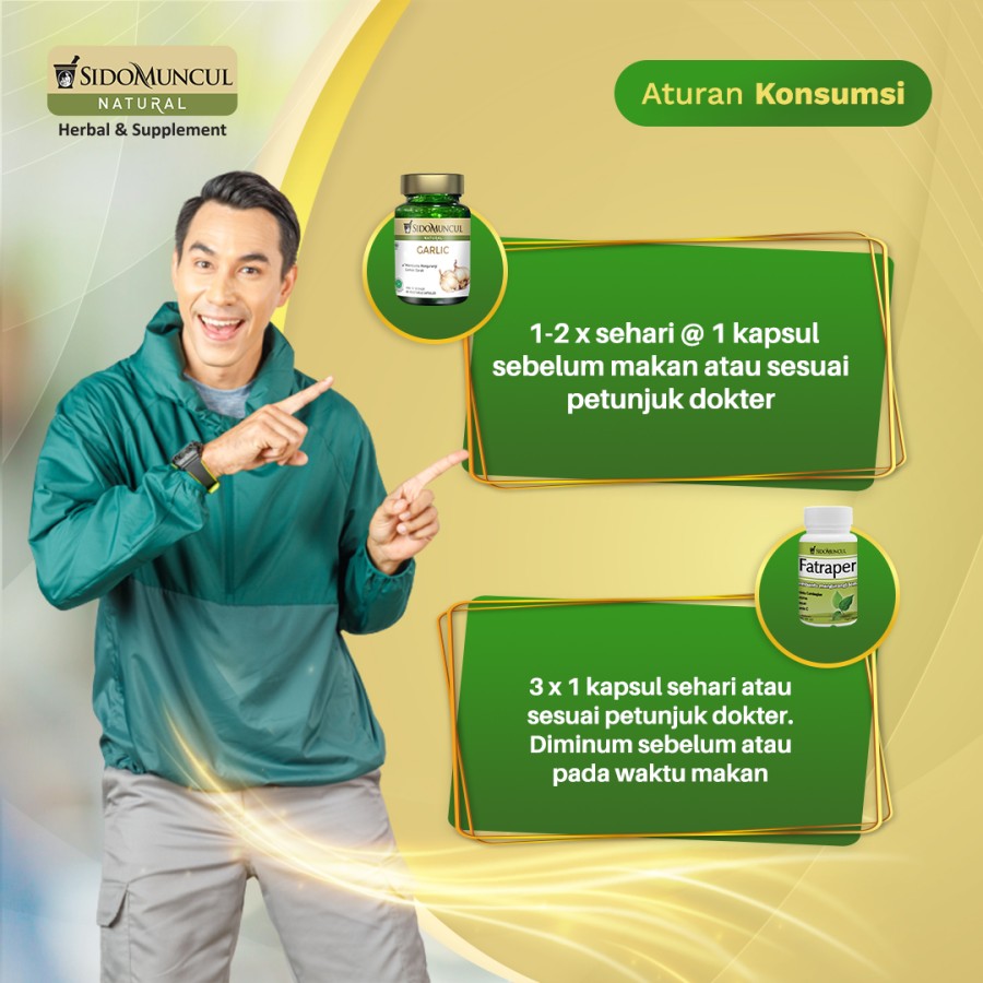 Paket Diet Sehat - Sido Muncul Natural Fatraper 30'k & Garlic 30'k