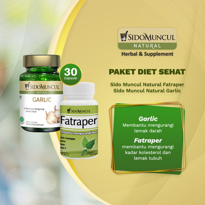 Paket Diet Sehat - Sido Muncul Natural Fatraper 30'k & Garlic 30'k