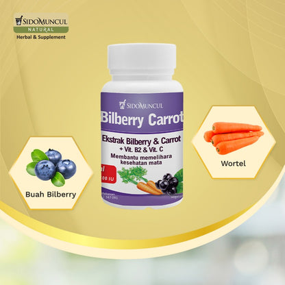 Paket Mata Sehat Sido Muncul Natural Billberry Carrot 30'k 2 botol