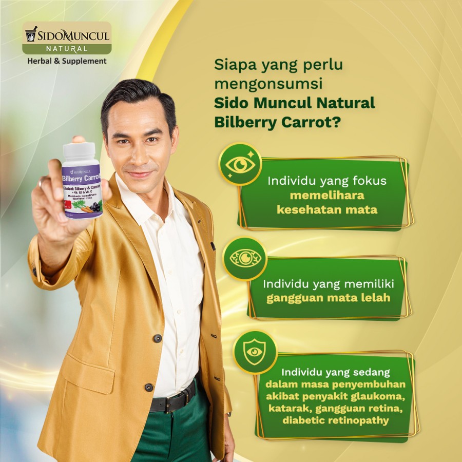 Paket Mata Sehat Sido Muncul Natural Billberry Carrot 30'k 2 botol