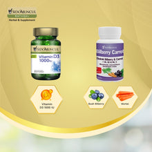 Complete Multivitamin Pack with Vitamin D3 1,000 IU, Bilberry, and Carrot