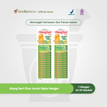 Alang Sari Plus Lime 1 Strip of 24 Sachets - Prevents Mouth Ulcers & Internal Heat in the Throat