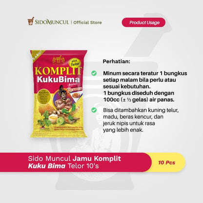 Sido Muncul Jamu Komplit Kuku Bima Telor 10's - Men's Stamina and Vitality