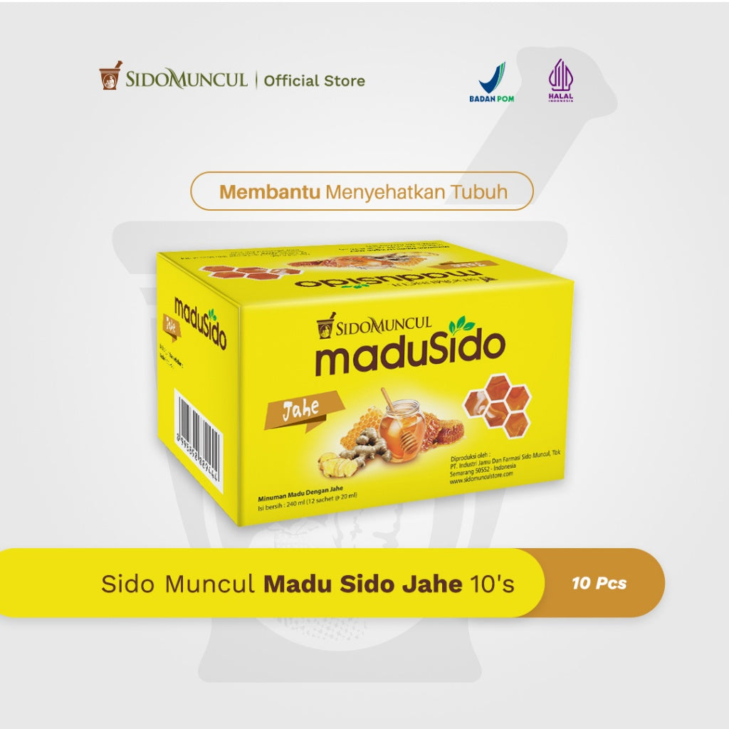 Sido Muncul Sido Jahe Pure Honey 10's - Promotes Body Health