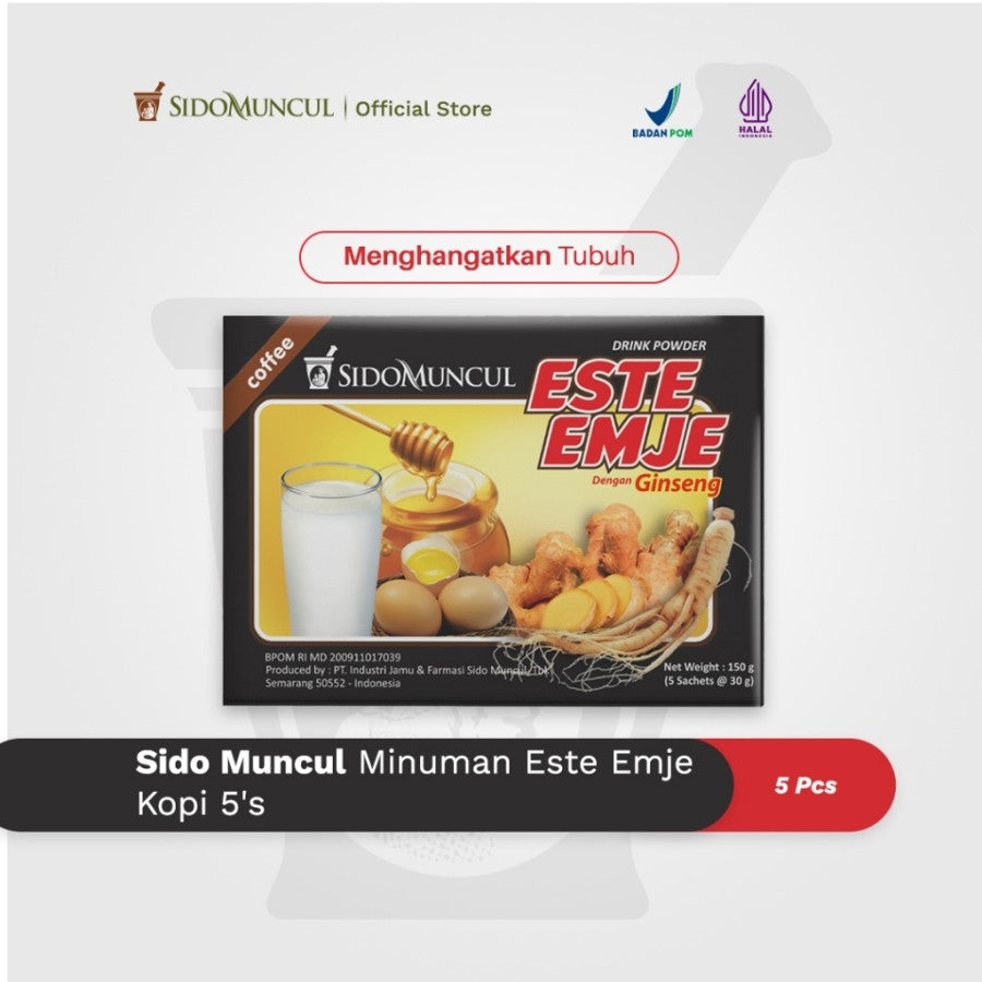 Sido Muncul Este Emje Coffee Drink, 5 Sachets – Warms the Body