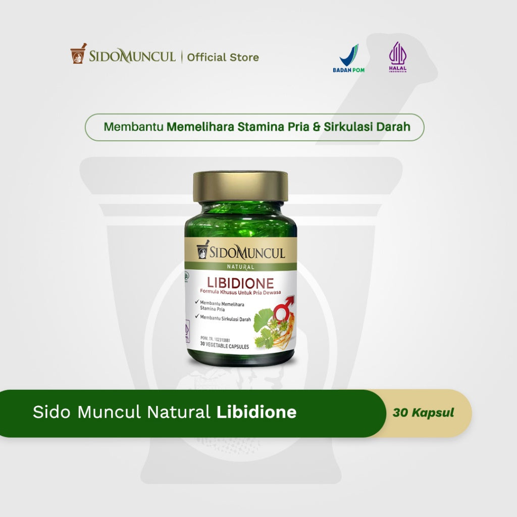 Sido Muncul Libidione 30 Capsules - Helps Maintain Male Stamina and Traditionally Used to Help Blood Circulation