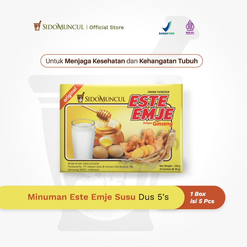 Sido Muncul Este Emje Milk Drink, 5 Sachets – Warms the Body