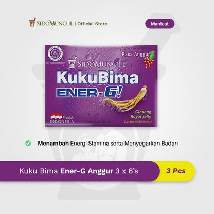 Kuku Bima Ener-G Anggur 3x6's - Minuman Berenergi Penambah Stamina