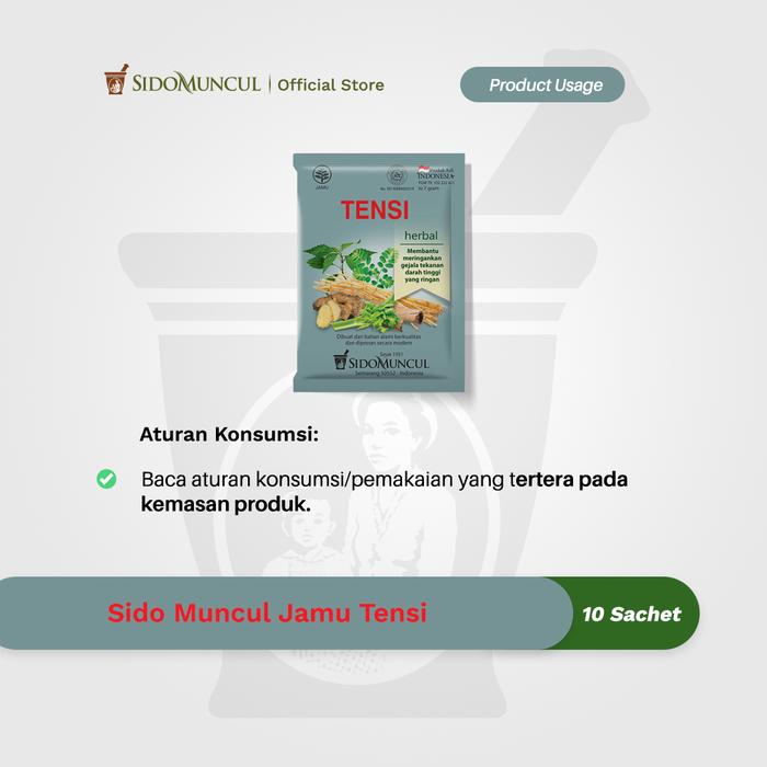 Sido Muncul Jamu for High Blood Pressure, 10 Sachets – Helps Relieve High Blood Pressure