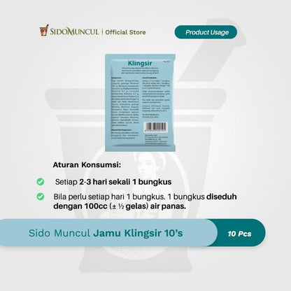 Sido Muncul Klingsir Herbal Medicine, 10 Sachets – Difficulty Urinating, Cold Sweats