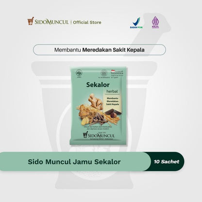 Sido Muncul Jamu Sekalor 10's Herbal - Relieves Headaches
