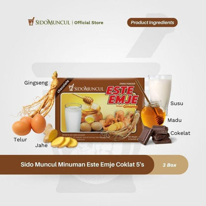 Sido Muncul Minuman Este Emje Coklat 3x5's - Menghangatkan Tubuh