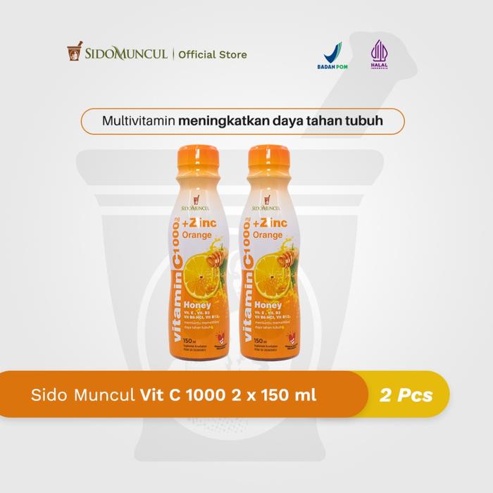 Sido Muncul Vit C1000 2 × 150 ml Multivitamin Drink for Immune Support