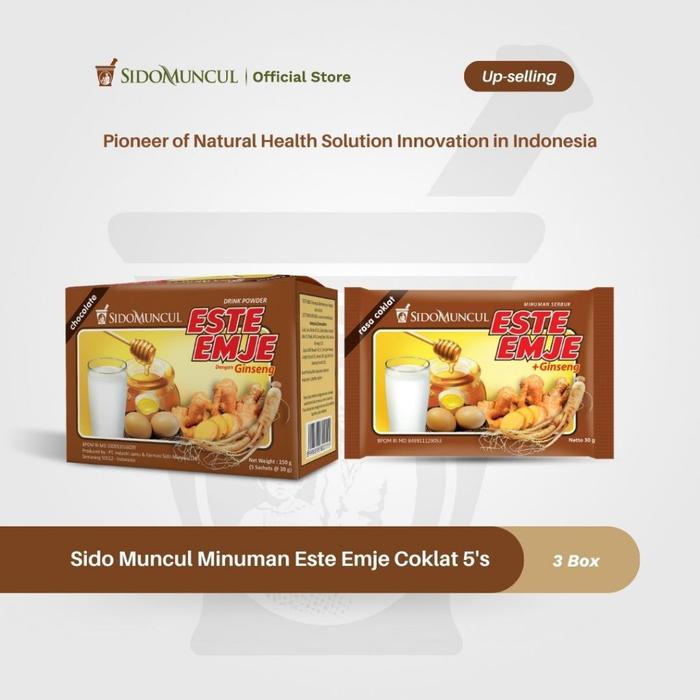 Sido Muncul Minuman Este Emje Coklat 3x5's - Menghangatkan Tubuh