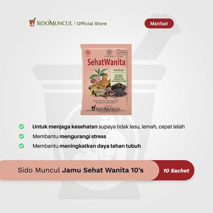 Sido Muncul Jamu Sehat Wanita 10's - Menyegarkan Badan