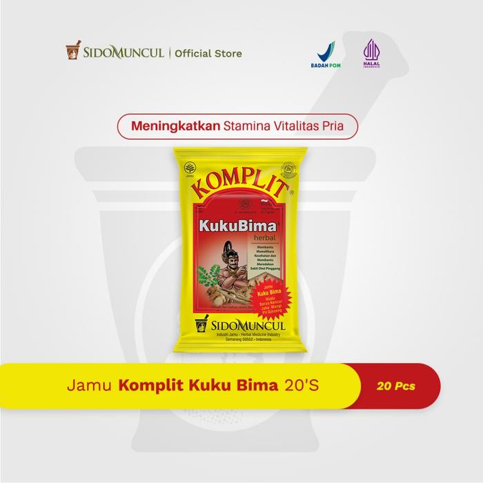 Kuku Bima Complete Herbal Tonic, 20 Sachets — Boosts Men’s Stamina and Vitality