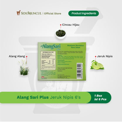 Alang Sari Plus Lime 3x6's - Prevents Mouth Ulcers & Internal Heat