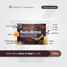 Kuku Bima Ener-G Coffee 3x6's - Energy Drink for Stamina Boost